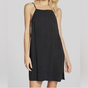 Free People Black Sheila Intimately Sleepwear Chemise Lingerie Slip Dress